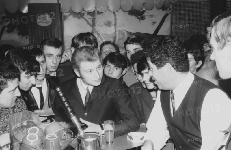 Johnny Hallyday and Henri Leproux, 1965