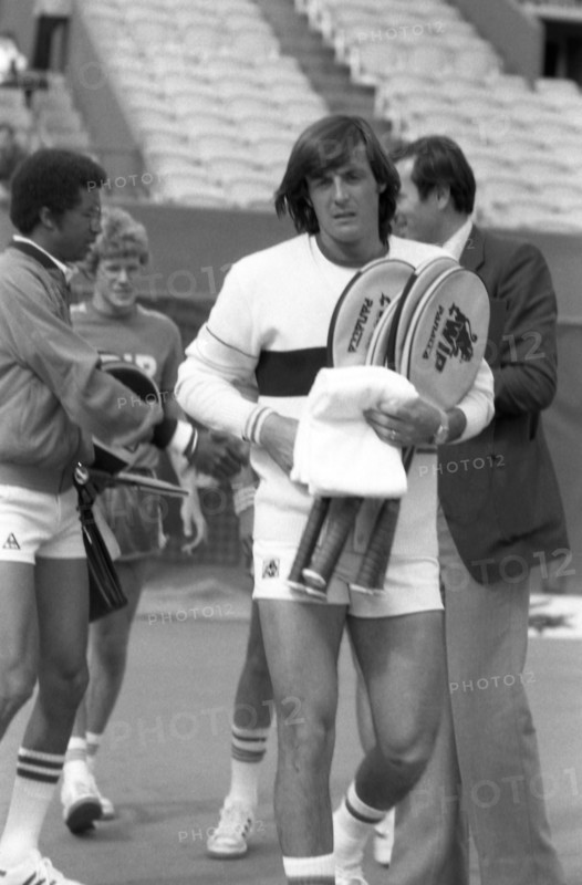 Arthur Ashe and Adriano Panatta