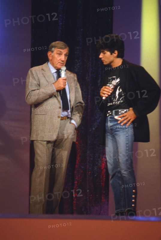 Lino Ventura et Jean-Luc Lahaye