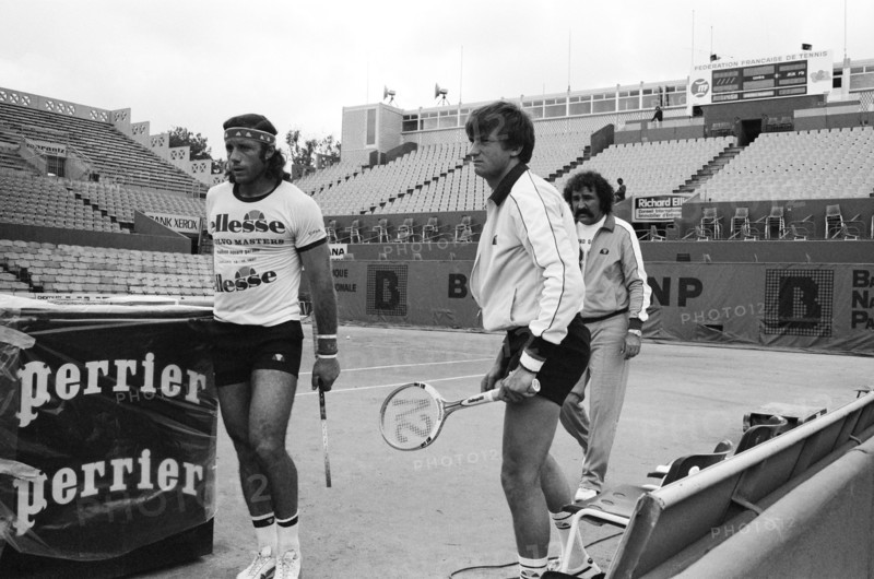 Guillermo Vilas, Henri Leconte, Ion Tiriac, 1987