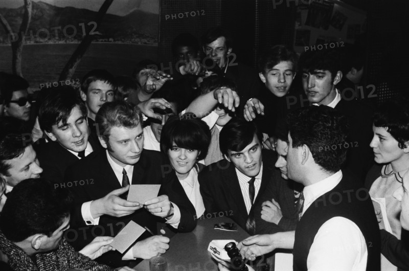 Johnny Hallyday and Henri Leproux, 1965