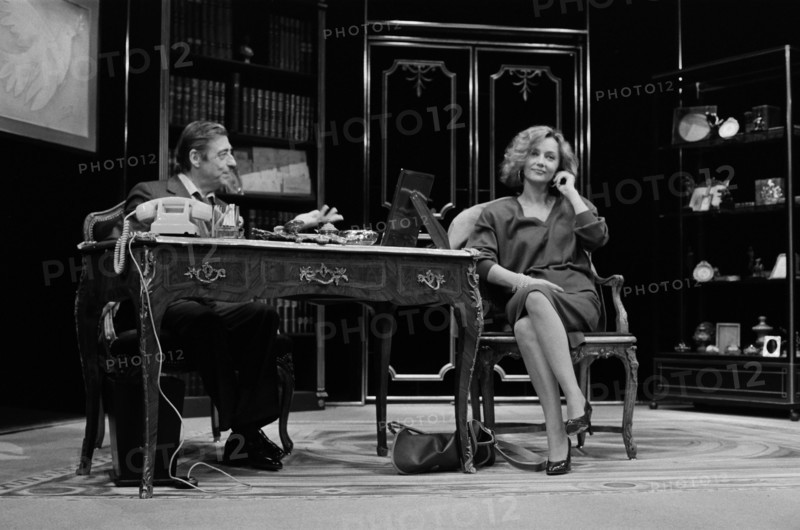 François Périer et Caroline Cellier, 1985