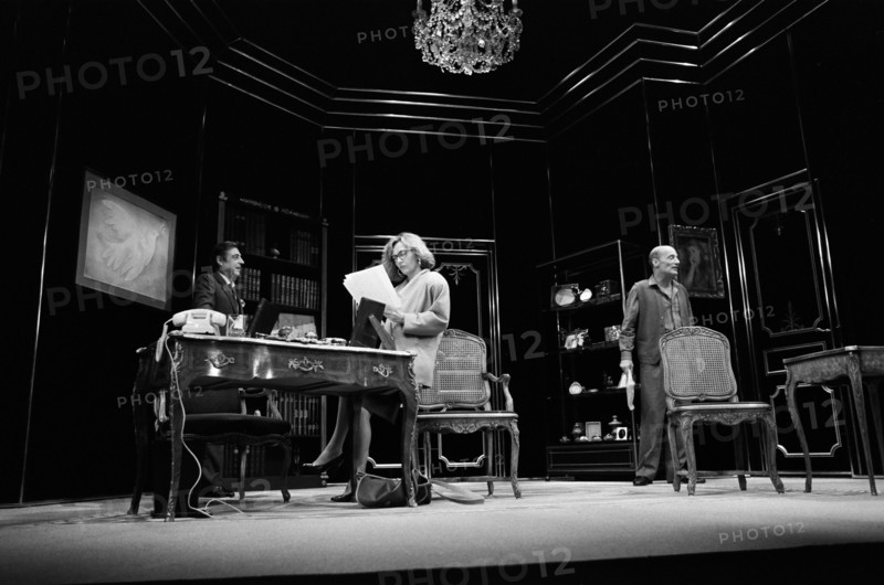François Périer, Caroline Cellier and Bernard Haller, 1985