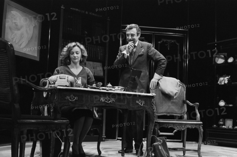 François Périer, Caroline Cellier and Bernard Haller, 1985