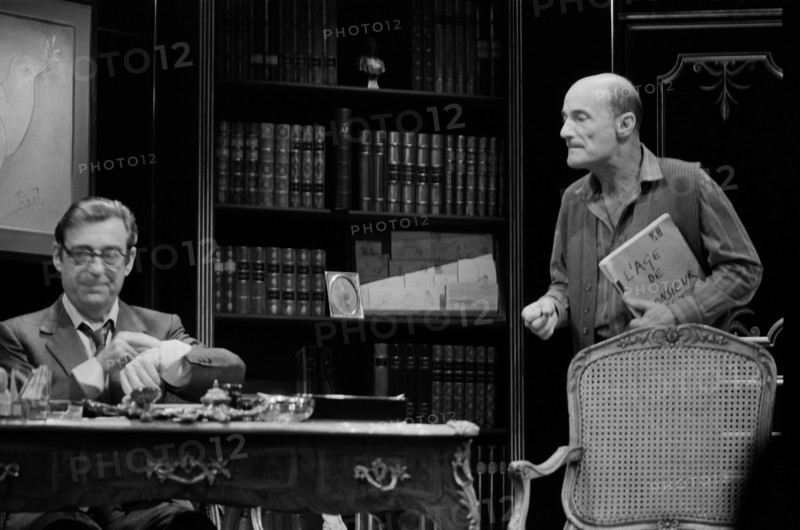 François Périer et Bernard Haller, 1985