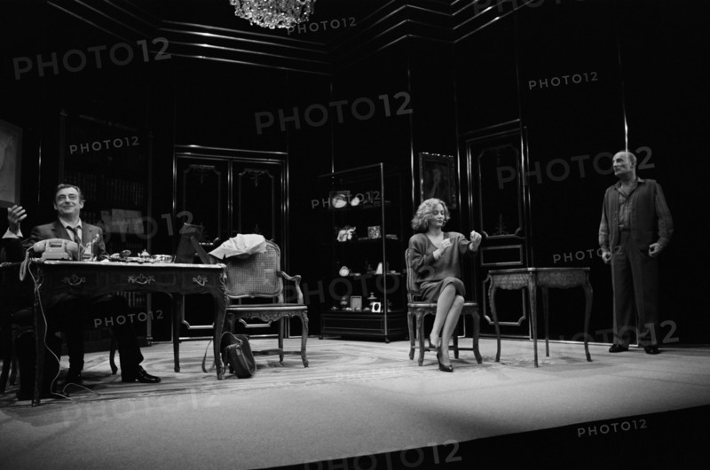 François Périer, Caroline Cellier and Bernard Haller, 1985