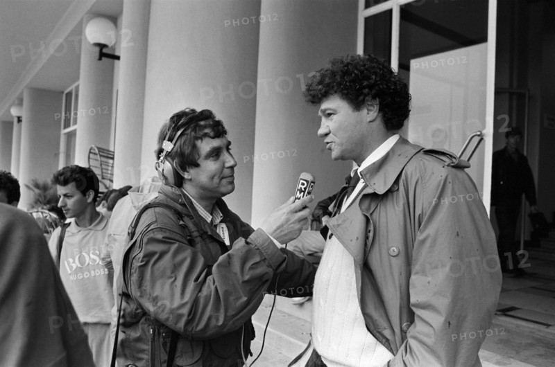 Jean-Pierre Foucault and Robert Charlebois, 1986