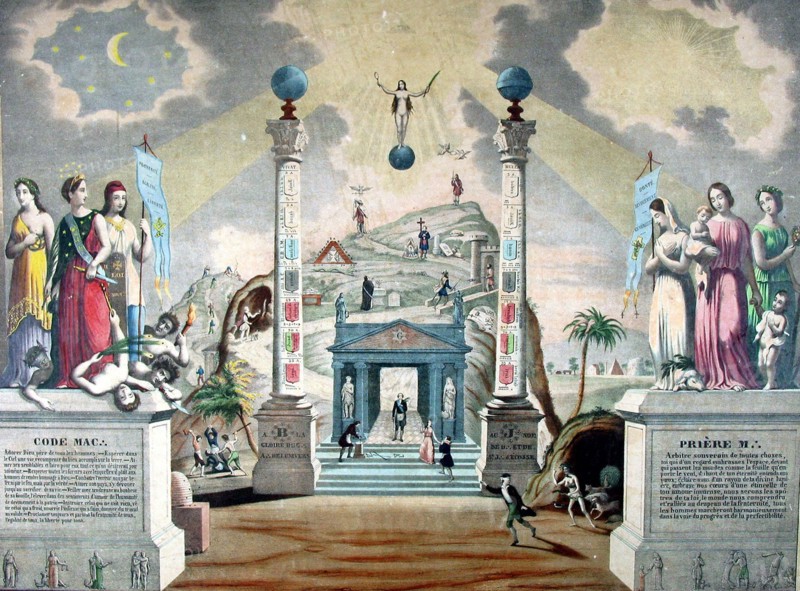 Maison Orcel, Prière et code maçonnique