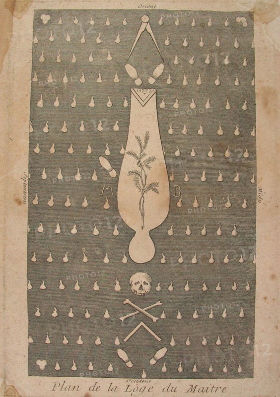 Plan de la loge de Maître