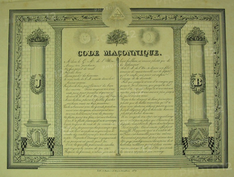 Masonic code, A. Patin