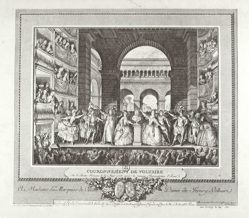 Coronation of Voltaire on 30th March 1778