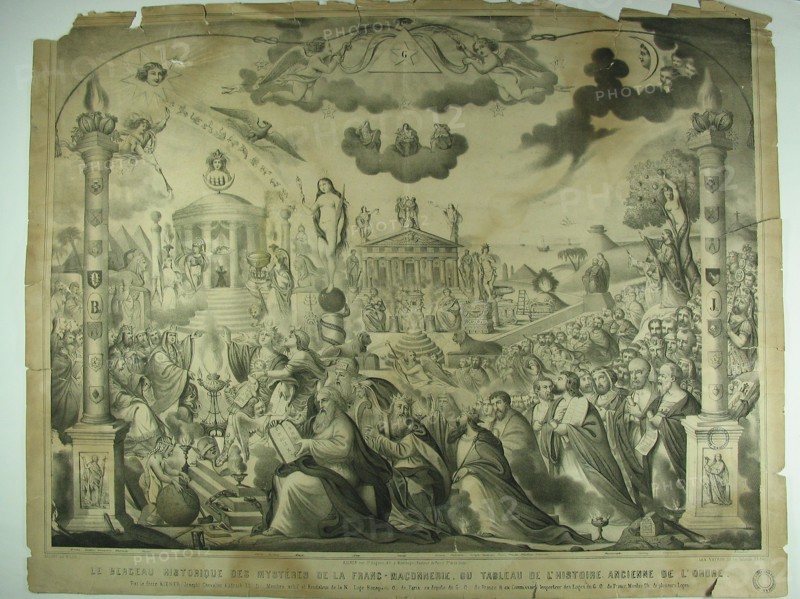 Kiener, Representation of the Freemasonry ancient history