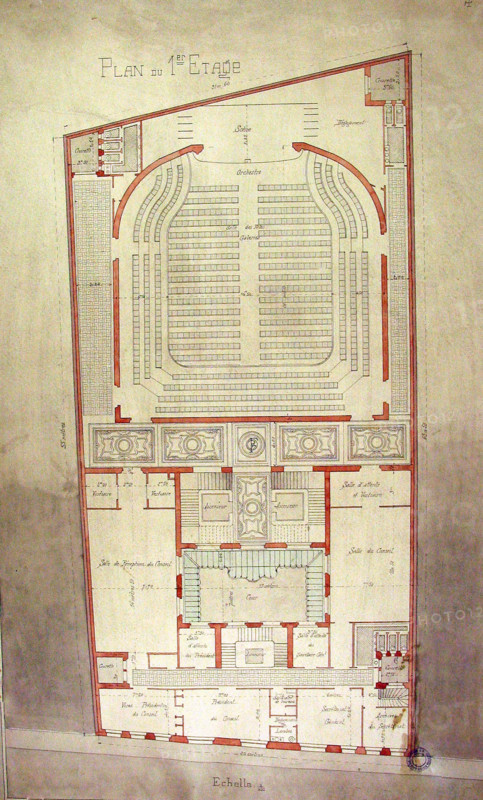 Plans du Grand Orient de France, 1er étage