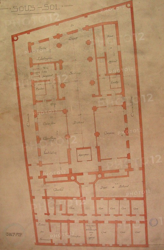 Plans du Grand Orient de France, sous-sol