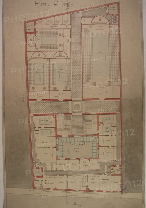 Plans du Grand Orient de France, 4e étage