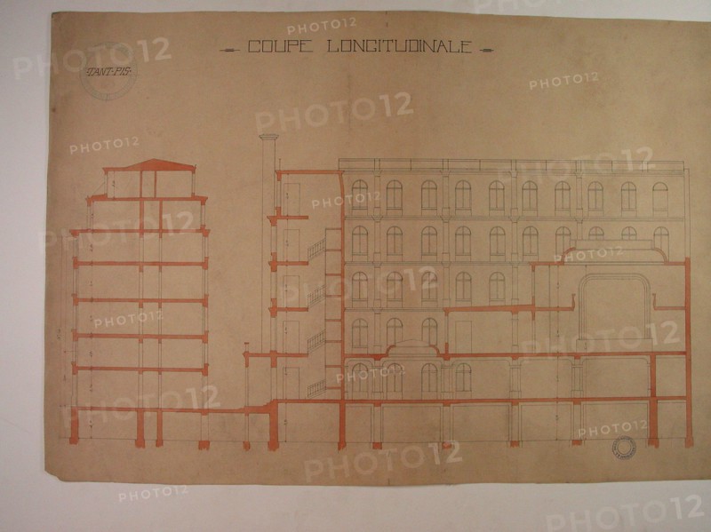 Plans du Grand Orient de France, coupe longitudinale