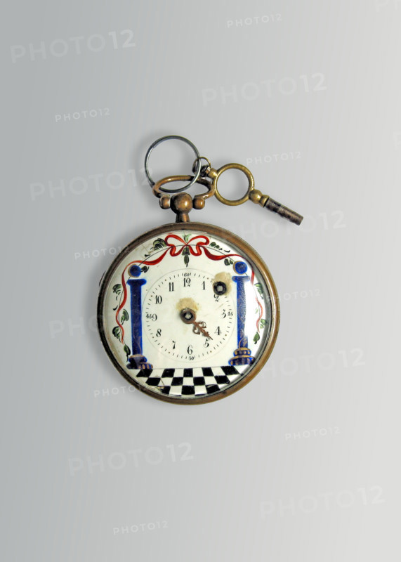 Montre à gousset à décors maçonniques.