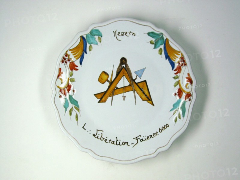 Faience plate.