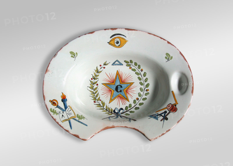 Masonic barber’s bowl.