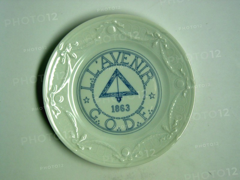 Limoges porcelain plate.