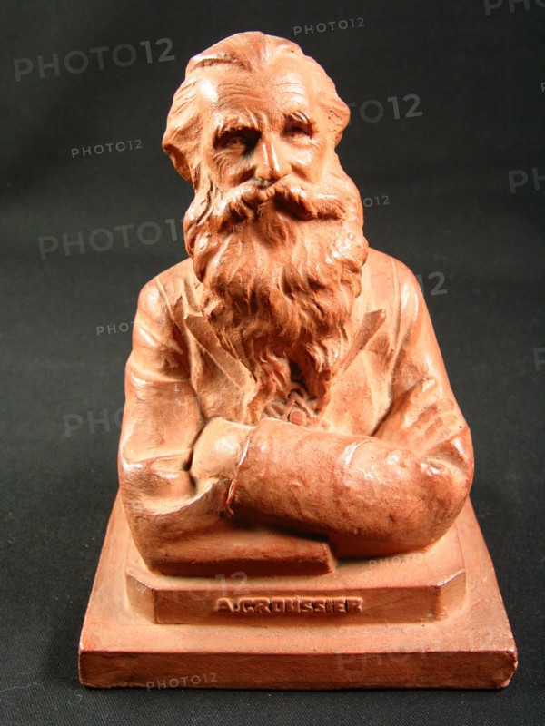 Terracotta bust of Arthur Groussier.