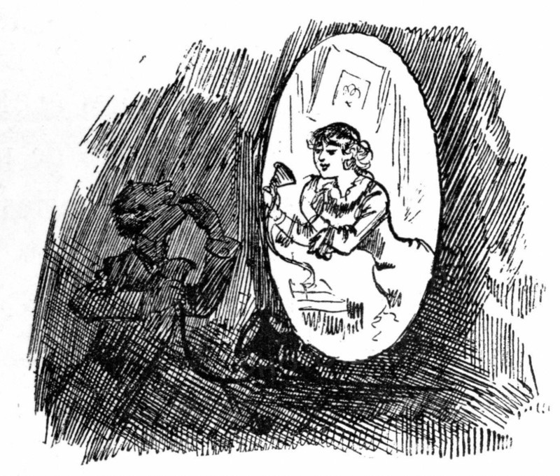 Effusions téléphonoscopiques, illustration de Robida