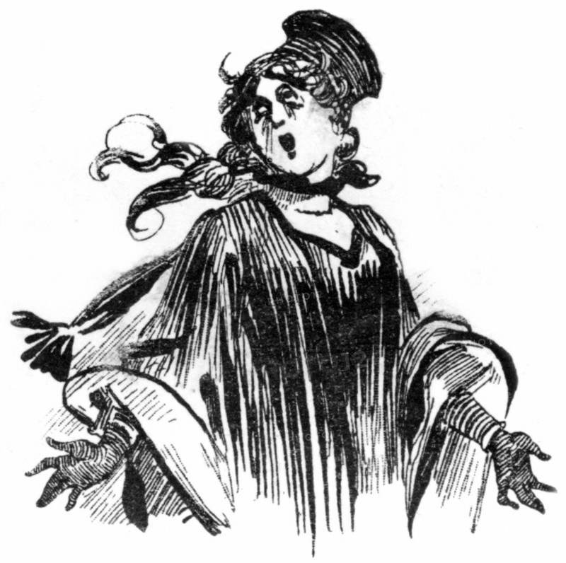 Avocate attendrissante, caricature