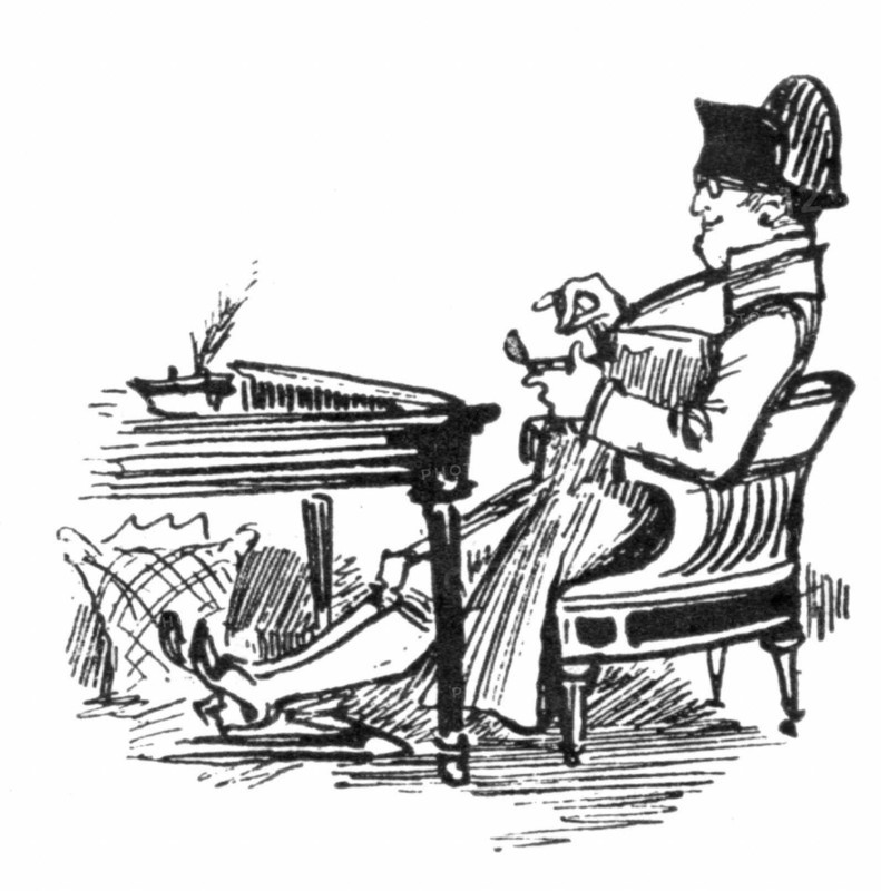 The true Napoleon, illustration by Robida