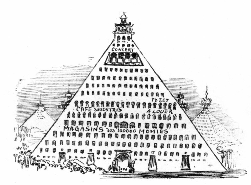 New Egypt, illustration by Robida
