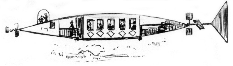 Aérocab de nouvelle génération, illustration de Robida