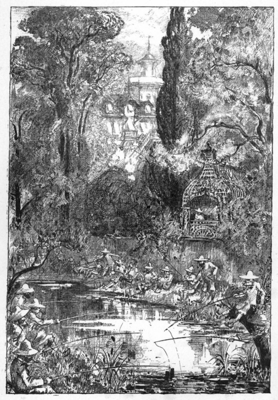 boarders of the penitentiary of Melun, illustration by Robida