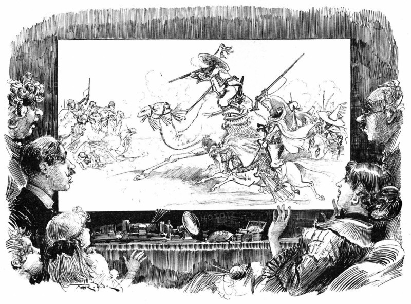 The telephonoscopic newspaper, caricature
