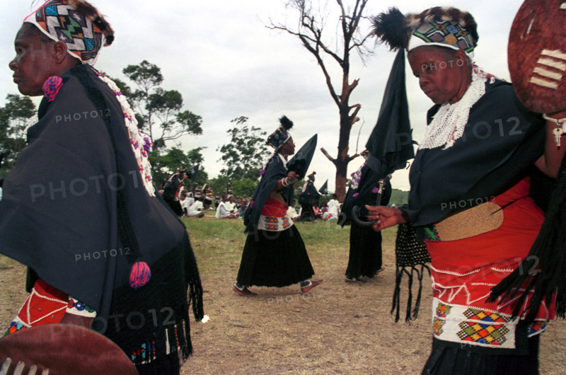 12/2003 Gingindlovu, KZN, South Africa
religion, shembe women, traditional shembe dancing, shembe traditions, celebration, umbrella, umbrellas, zulu women, zulu dance, zulu dancing, zulu shields