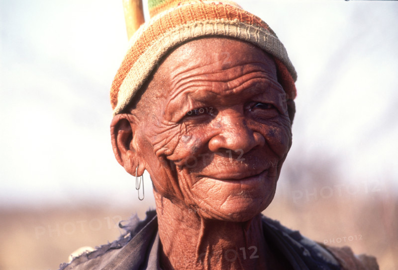 San man with paper clip earing.