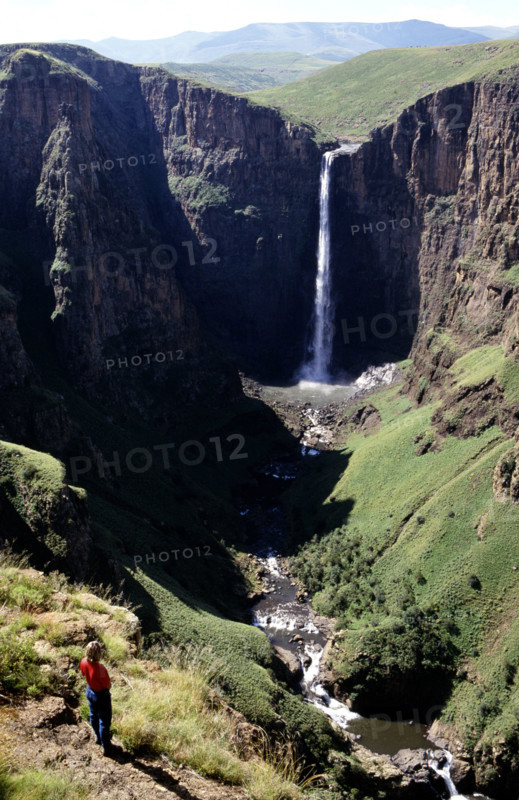 VIEW OF MALTSUNYANE FALLS, LESOTHO