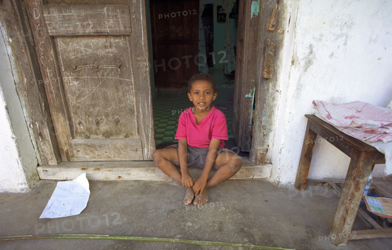 Child in doorway