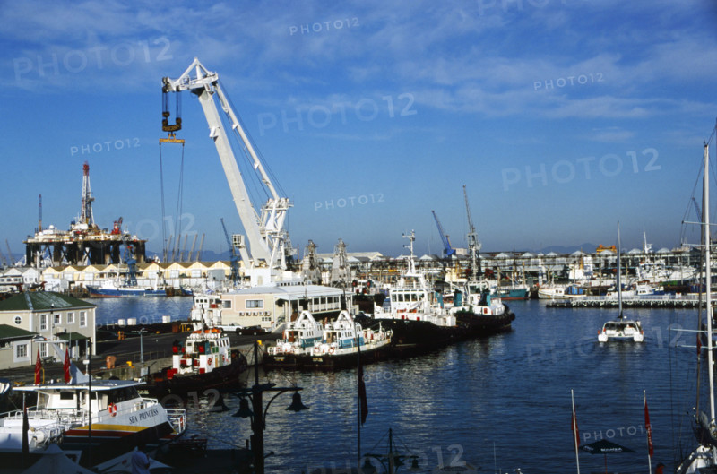Cranes and boats