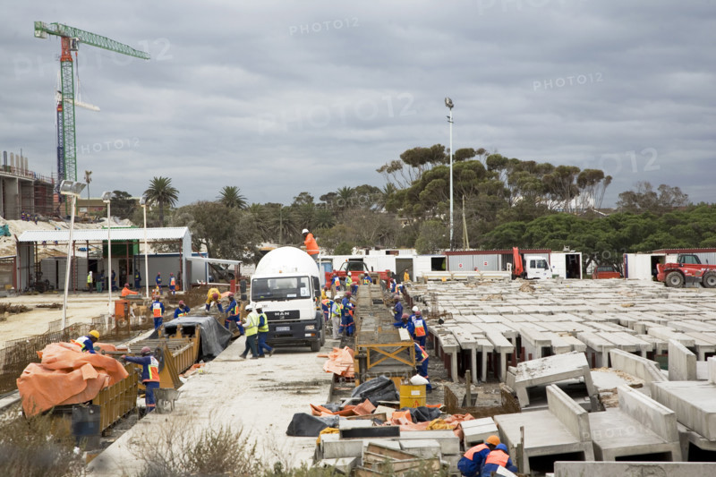 Construction of the Nelson Mandela Bay Stadium in Port Elizabeth is underway. The stadium in the Eastern Cape will host seven matches, including one of the semi-finals. It is a new stadium, being built especially for the 2010 FIFA World Cup‚ 2010 Soccer World Cup.
