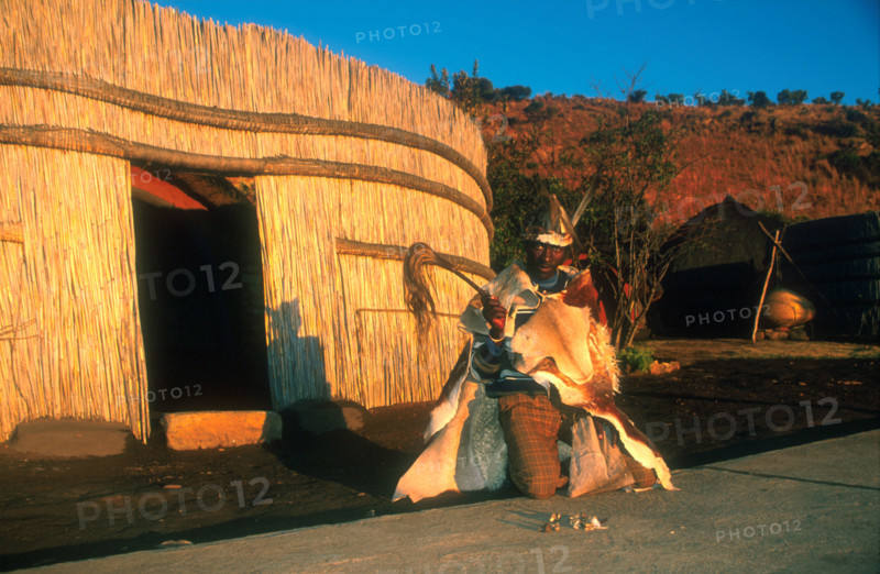 Basotho man in traditional dress
