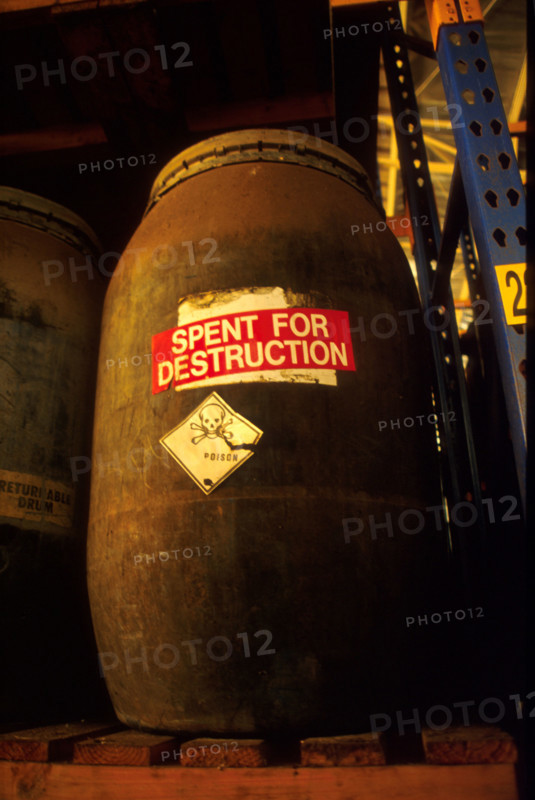 storage of chemicals