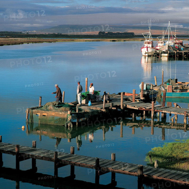 FISHERMEN AT VELDDRIF HARBOUR