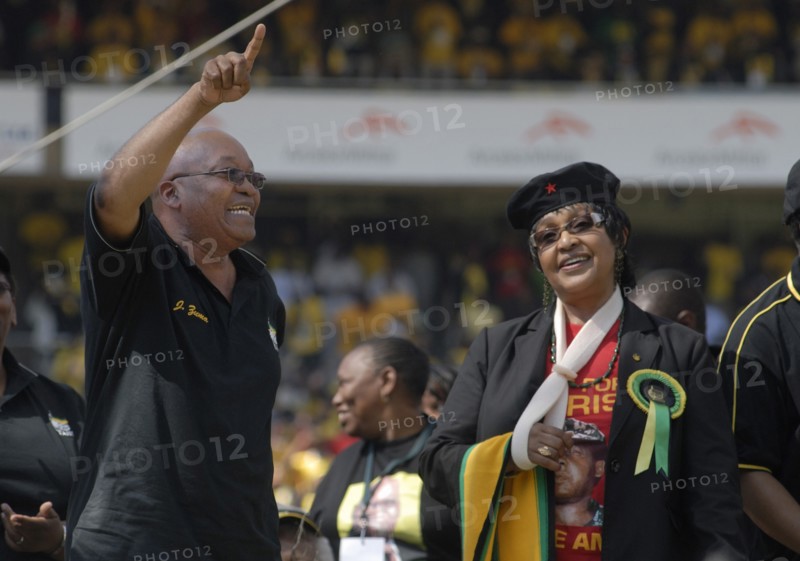 African National Congress (ANC) election rally held at the Ellis Park Stadium in Johannesburg (19 avril 2009)