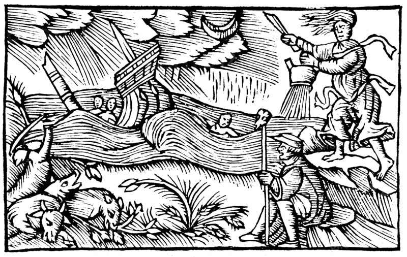 Witch raising a storm