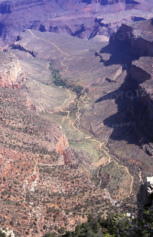 Vue aérienne du Grand Canyon en Arizona, Etats-Unis
