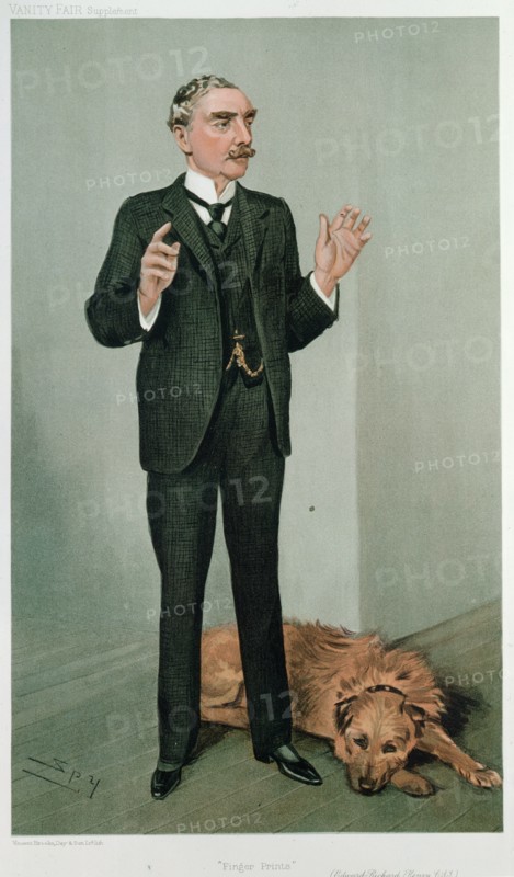 Henry, Edward Richard whose finger printing system was adopted by the Metropolitan Police (Scotland Yard) in 1901
