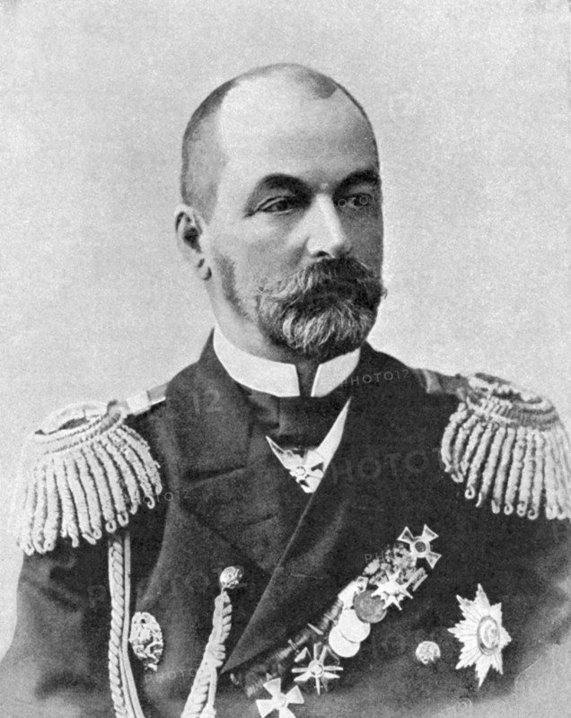 Admiral Rozhestvensky, Commander of the Russian Baltic fleet during the Russo-Japanese War 1904-1905