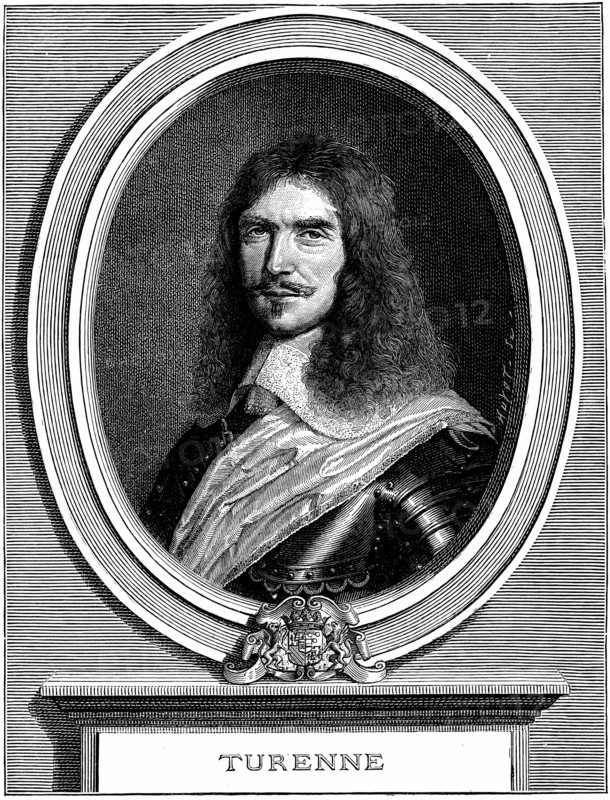 Gravure représentant Henri de la Tour d'Auvergne, Vicomte de Turenne