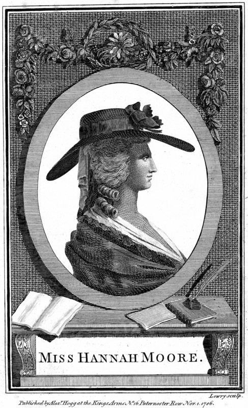 Engraving showing Hannah More (1745-1833) English religions writer, poet and playwright