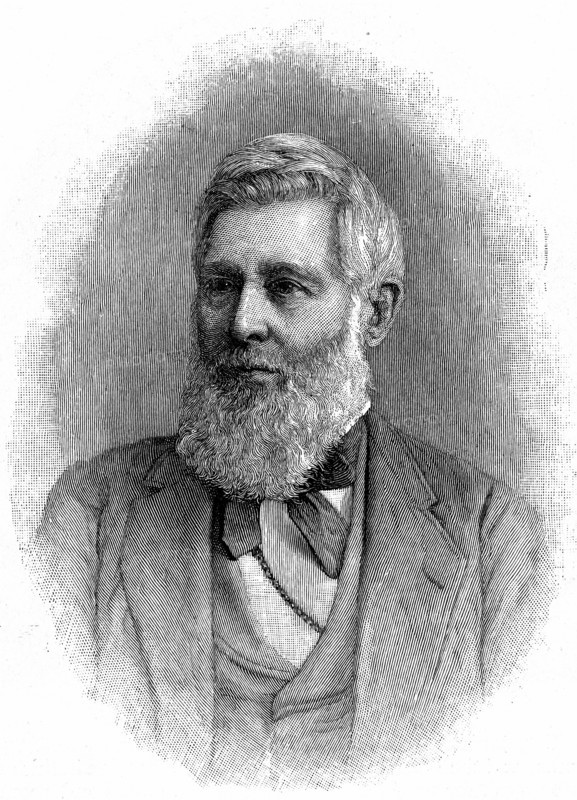Gravure représentant Asa Gray (1810-1888) botaniste américain
