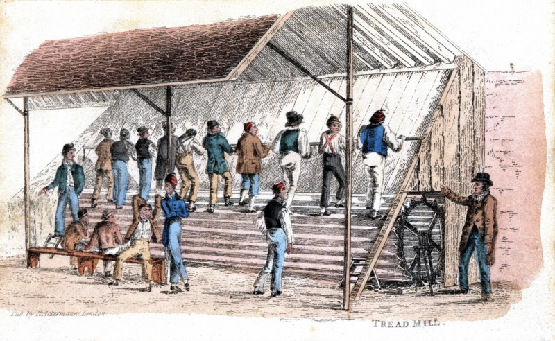 Moulin a eau actionne par les prisonniers de Brixton, Londres